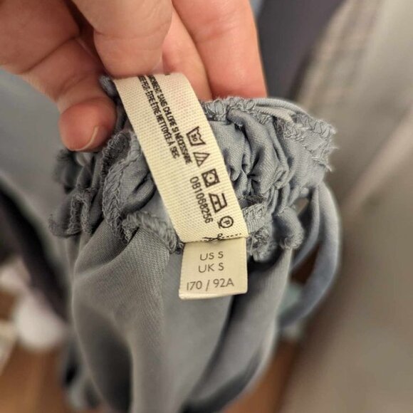 Free People Ruched Slip Dress, Greyish blue - Size S - Picture 4 of 6